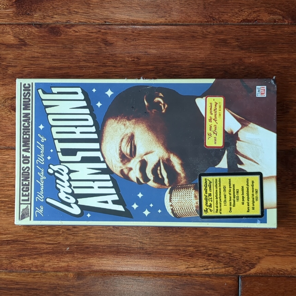 Louis Armstrong Time Life 2 CD & 1 DVD collection NWT